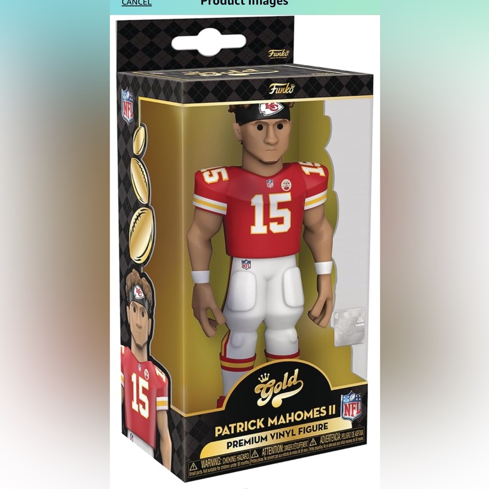 Funko Patrick Mahomes 5" NFL Vinyl Figure, Multicolor, Modern Style